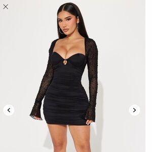 Fashion Nova | Princess Beaded Mini Dress